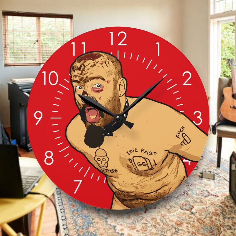 GG Allin Wall Clock (Red)